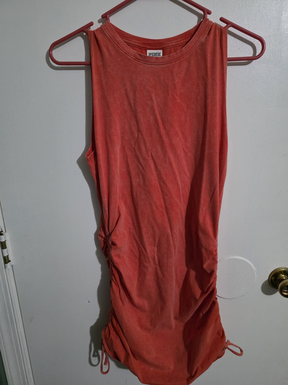 PINK Victoria's Secret Sleeveless Tank Dress with Side Drawstrings